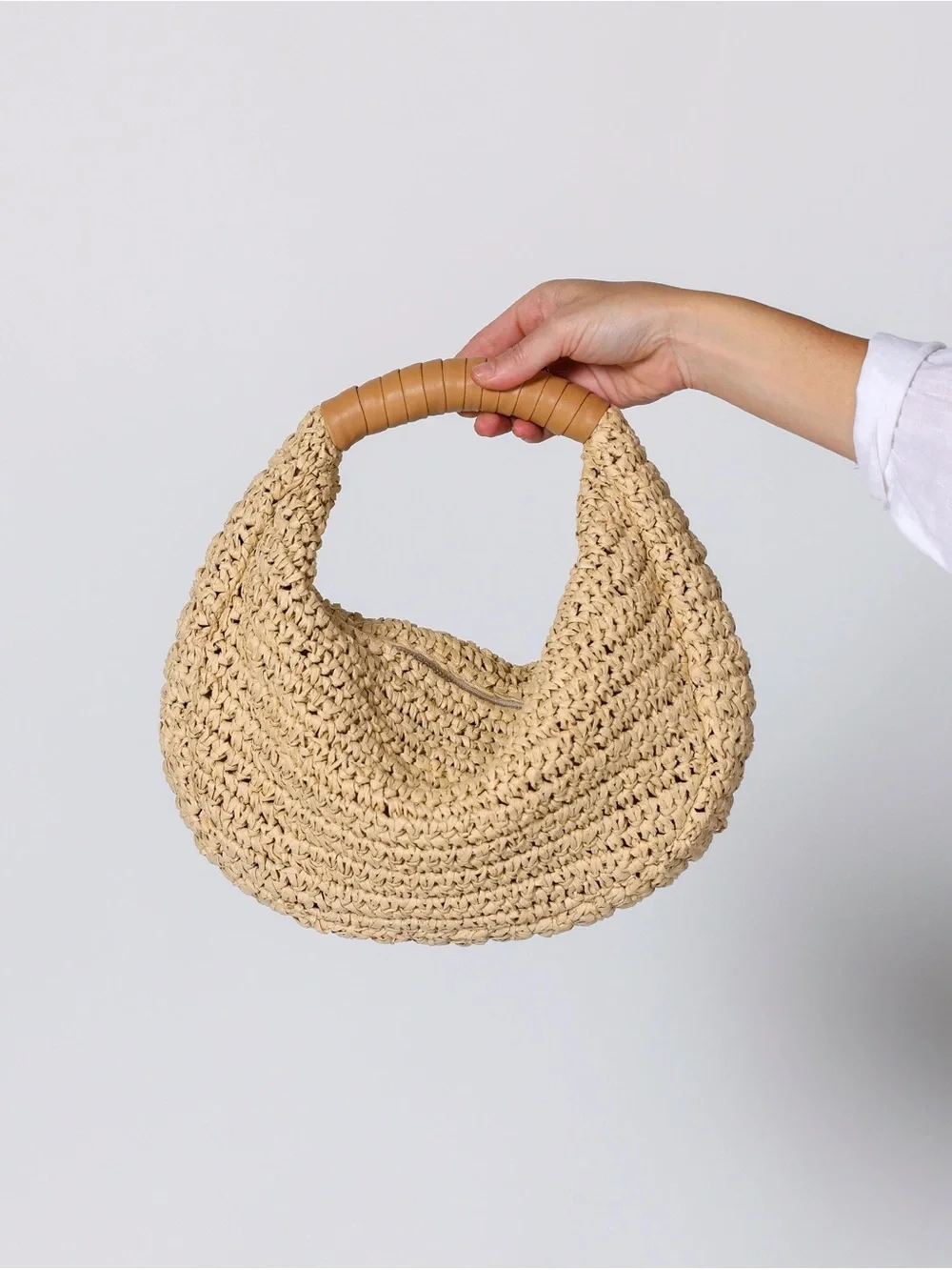 Cleobella Julia Raffia Hobo Bag - Natural